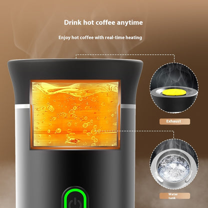 3-in-1 Portable Espresso Maker | Electric Coffee Grinder & Capsule Machine | Travel-Friendly Barista-Quality Brewer - Prime