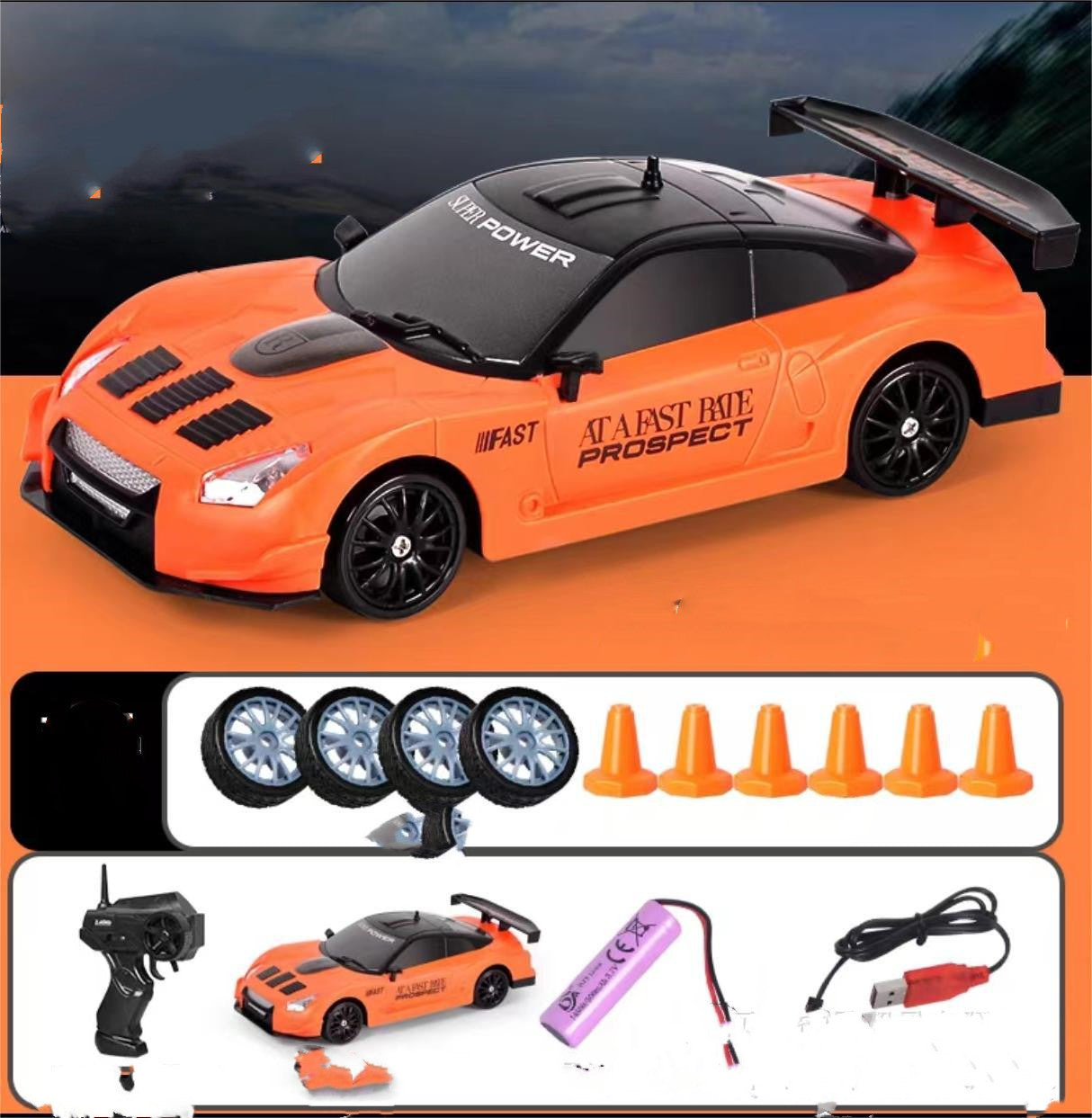 2.4G Drift Rc Car 4WD Toy Remote Control Car.