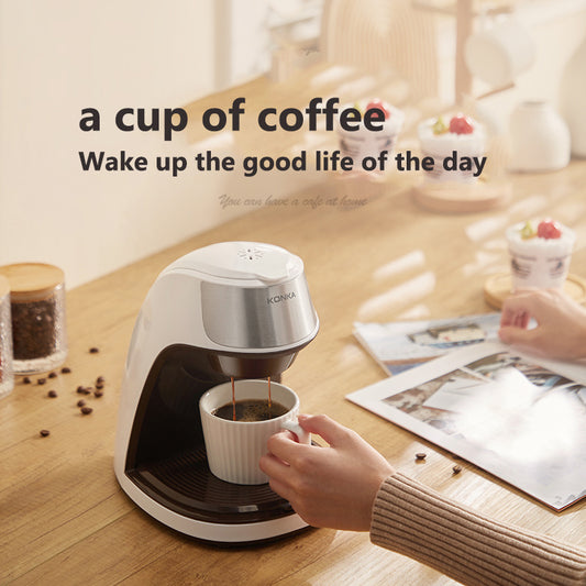 New Coffee Machine Fully Automatic Home Office Mini American Small Portable Coffee Maker.