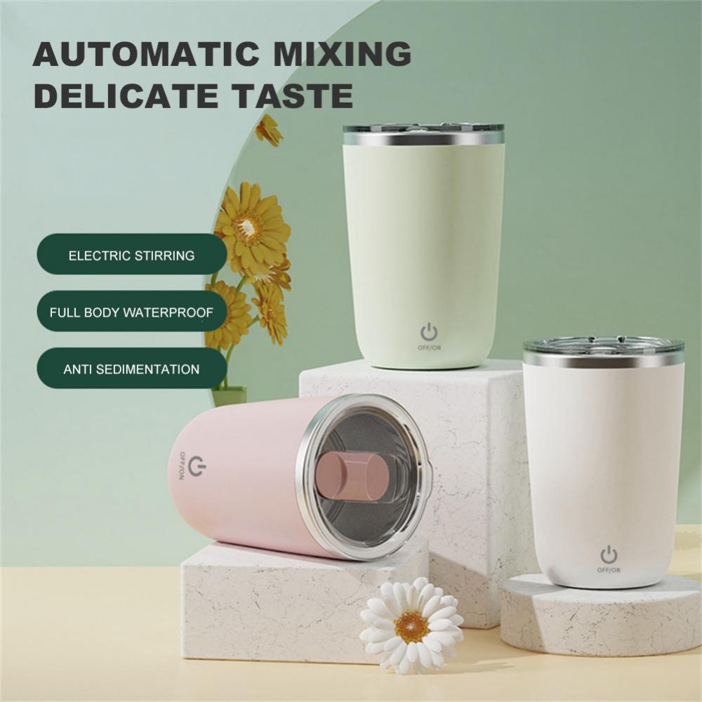 Automatic Self Stirring Electric Stainless Steel Mixing Mug.