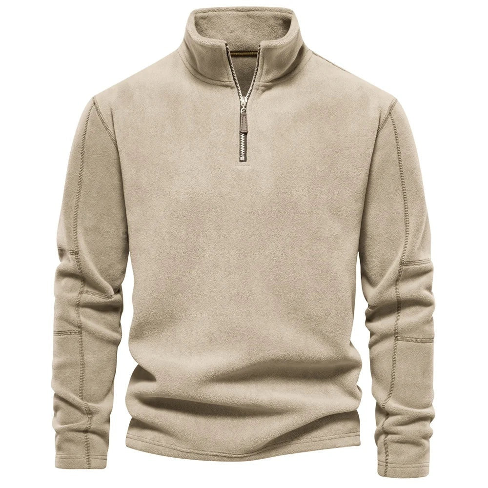 Zippered Sweatshirt - Cozy Winter Wear for Men - Prime