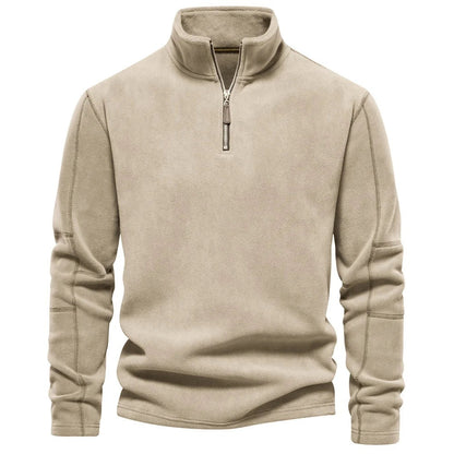 Zippered Sweatshirt - Cozy Winter Wear for Men - Prime