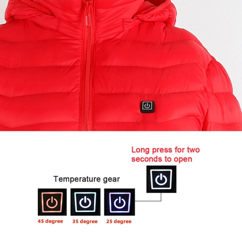 USB Electric Heated Jacket Cotton Coat.