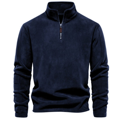 Zippered Sweatshirt - Cozy Winter Wear for Men - Prime