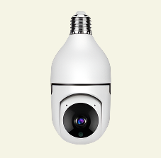 WiFi CAMERA 1080P Bulb 4X Zoom Camera E27 Home 5GWiFi Alarm Monitor.