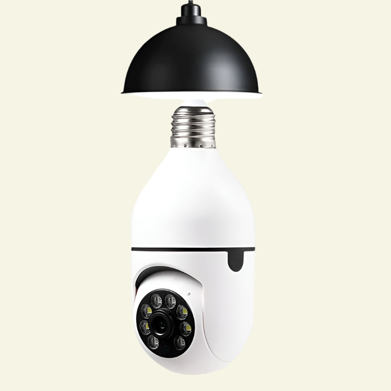 WiFi CAMERA 1080P Bulb 4X Zoom Camera E27 Home 5GWiFi Alarm Monitor.