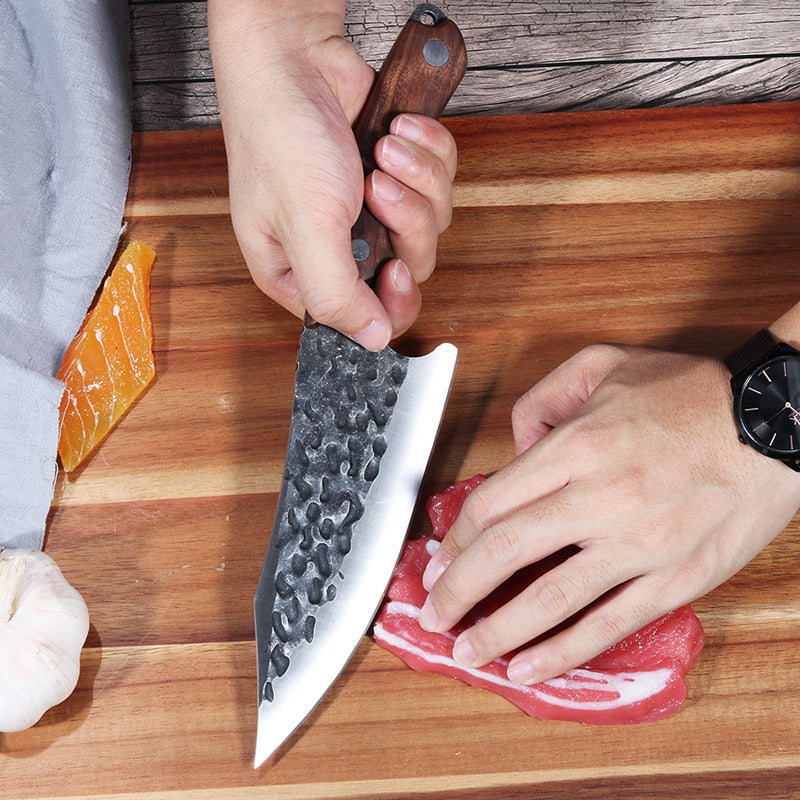 7 Inch Hand Forged Stainless Steel Kitchen Knife.