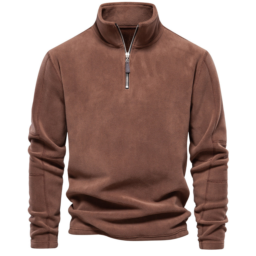 Zippered Sweatshirt - Cozy Winter Wear for Men - Prime