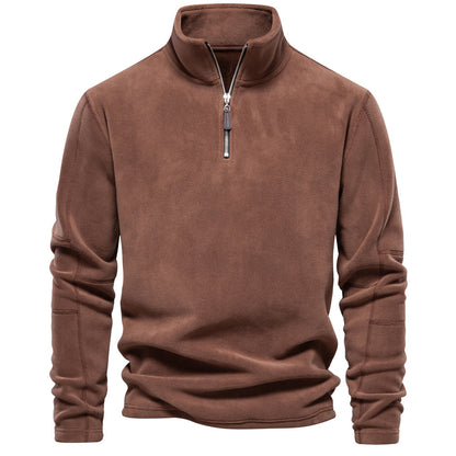 Zippered Sweatshirt - Cozy Winter Wear for Men - Prime