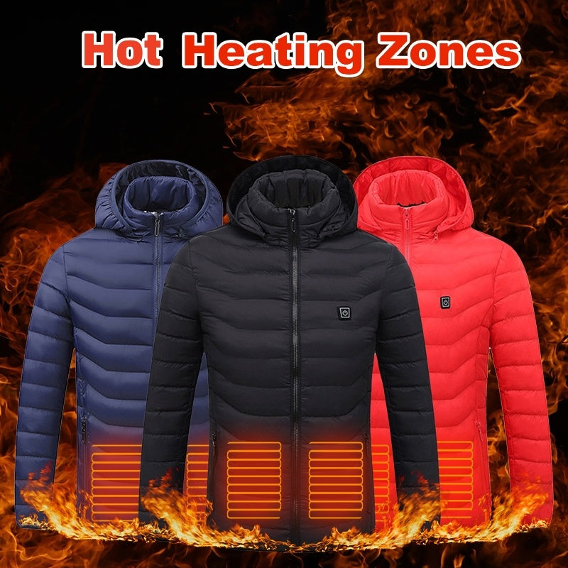 USB Electric Heated Jacket Cotton Coat.