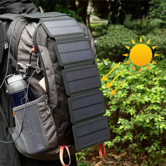 Outdoor Folding Solar Panel Charger - Portable Travel Power Supply!.