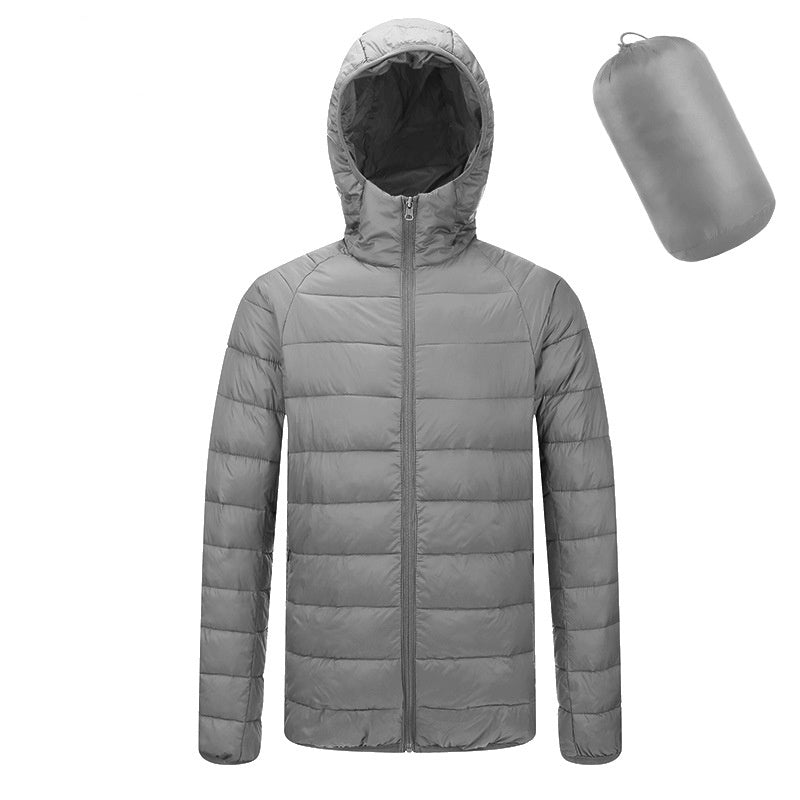 Men’s Lightweight Hooded Winter Jacket – Warm, Stylish & Portable Outerwear - Prime