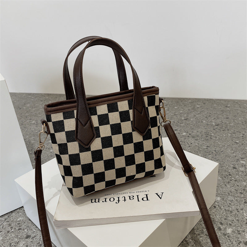 Checkerboard Handbags - Messenger Totes Bag for Women - Prime