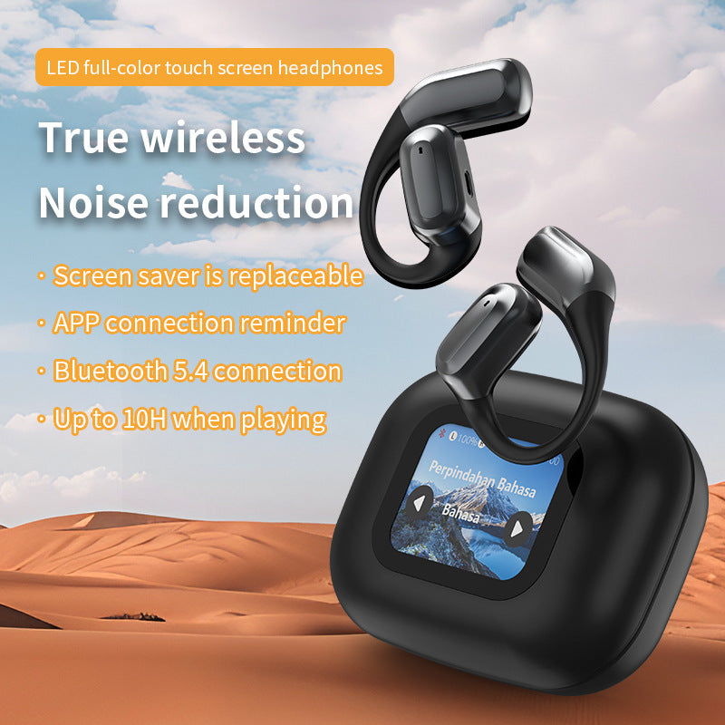 Color Screen Multi-language Translation Wireless Bluetooth Headphones.