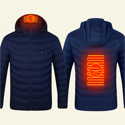 USB Electric Heated Jacket Cotton Coat.