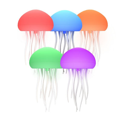 Smart LED Jellyfish Mood Lamp - Portable Night Light & Table Decor for Bedside or Desk - Prime