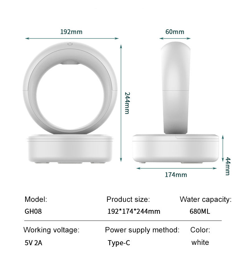 Anti-Gravity Air Humidifier – Silent Countercurrent Design for Soothing Comfort.