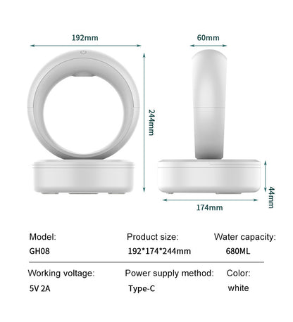 Anti-Gravity Air Humidifier – Silent Countercurrent Design for Soothing Comfort.