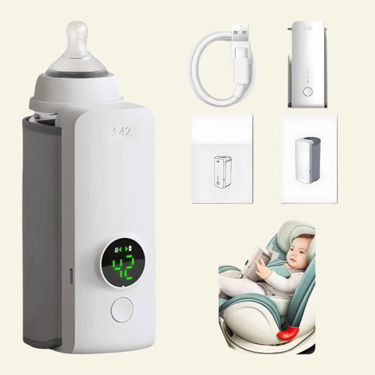 Portable Wireless Rechargeable Baby Bottle Warmer!.