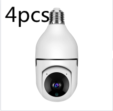 WiFi CAMERA 1080P Bulb 4X Zoom Camera E27 Home 5GWiFi Alarm Monitor.