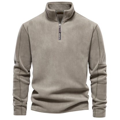 Zippered Sweatshirt - Cozy Winter Wear for Men - Prime