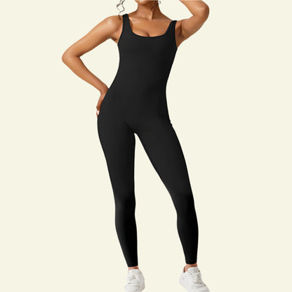 Women Sleeveless Flare Jumpsuits Fitness Yoga Long Pants - FitStyle - Prime