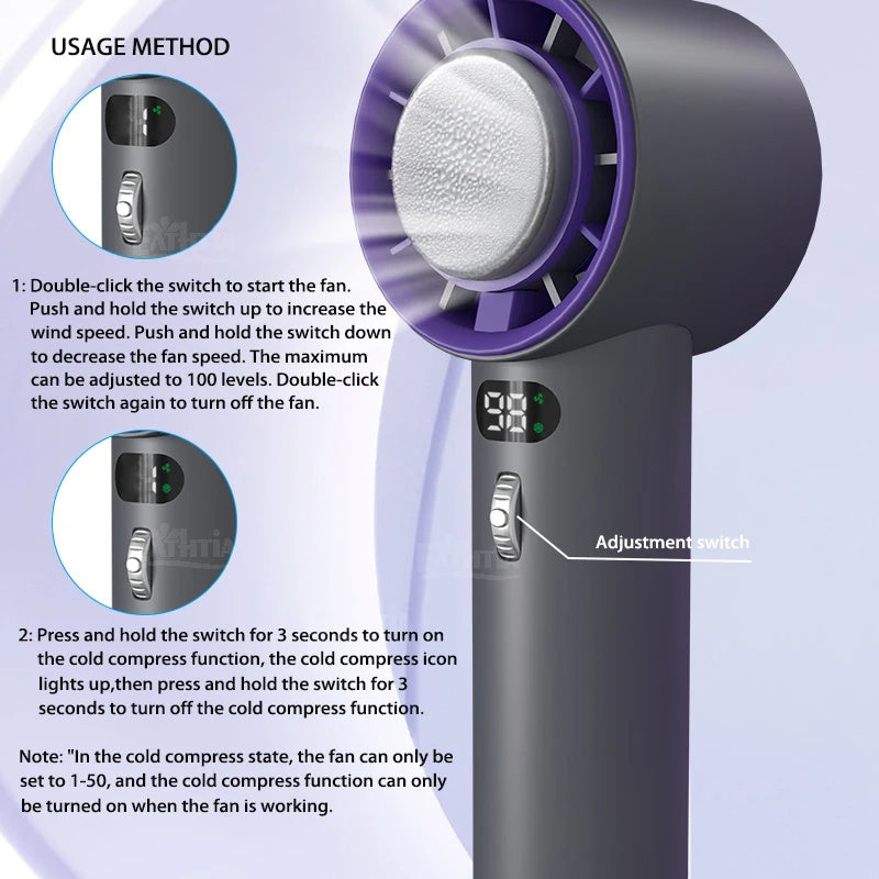 Portable Handheld Turbo Fan - Personal Cooling Solution - Prime