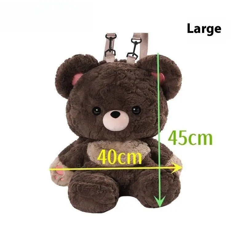 Couple's Love Bear Plush Shoulder Bag – Versatile, Cute & Stylish Backpack for All Prime