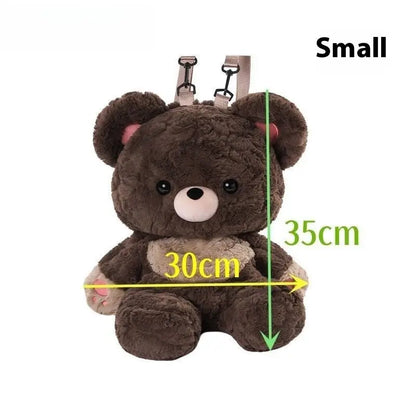 Couple's Love Bear Plush Shoulder Bag – Versatile, Cute & Stylish Backpack for All Prime