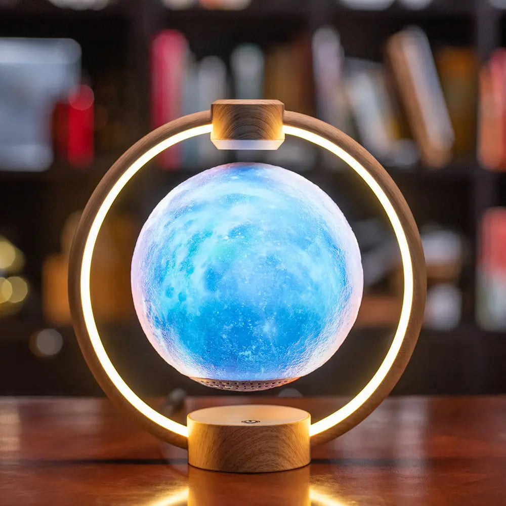 Moon Light Bluetooth 3D Stereo Speaker - Home Decor.