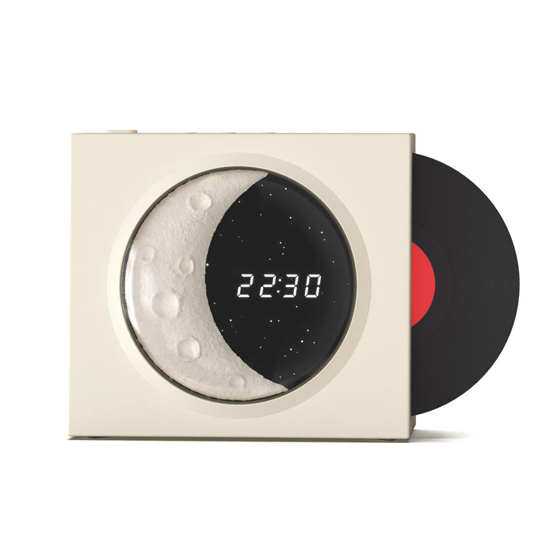 Moon Clock Bluetooth Speaker Vinyl Nostalgic Feelings High Volume Small Speaker.