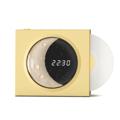 Moon Clock Bluetooth Speaker Vinyl Nostalgic Feelings High Volume Small Speaker.