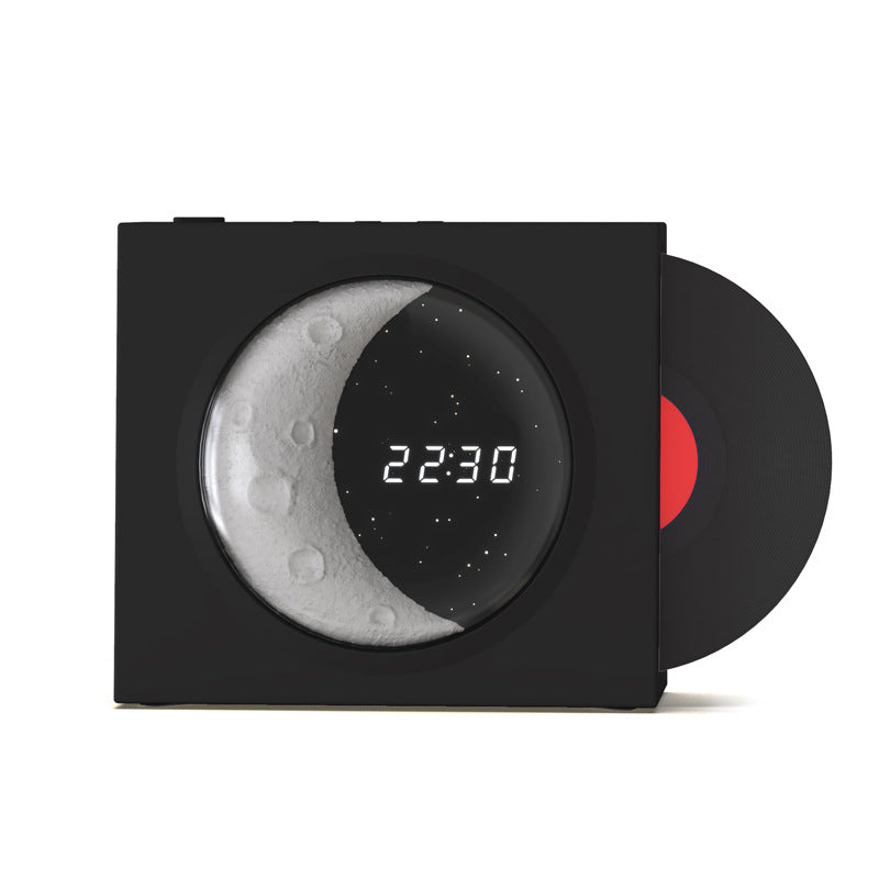 Moon Clock Bluetooth Speaker Vinyl Nostalgic Feelings High Volume Small Speaker.