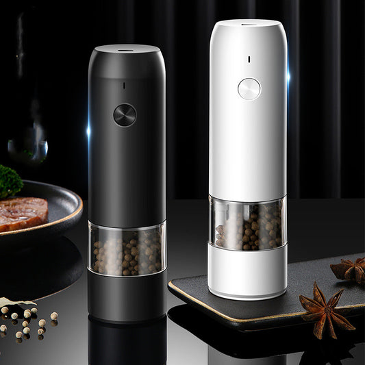 Rechargeable Electric Pepper And Salt Grinder Set.