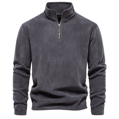 Zippered Sweatshirt - Cozy Winter Wear for Men - Prime