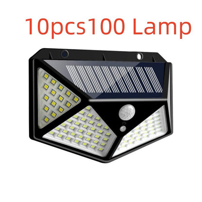 100LED solar wall light.