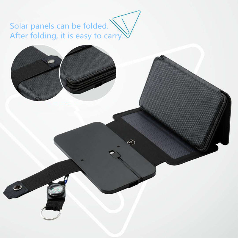 Outdoor Folding Solar Panel Charger - Portable Travel Power Supply!.