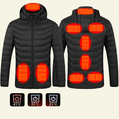 USB Electric Heated Jacket Cotton Coat.