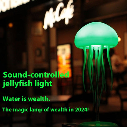 Smart LED Jellyfish Mood Lamp - Portable Night Light & Table Decor for Bedside or Desk - Prime