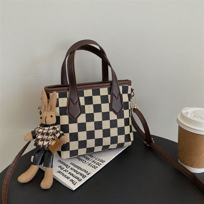 Checkerboard Handbags - Messenger Totes Bag for Women - Prime