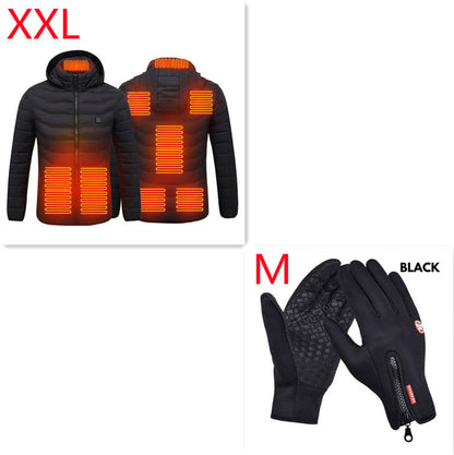 USB Electric Heated Jacket Cotton Coat.